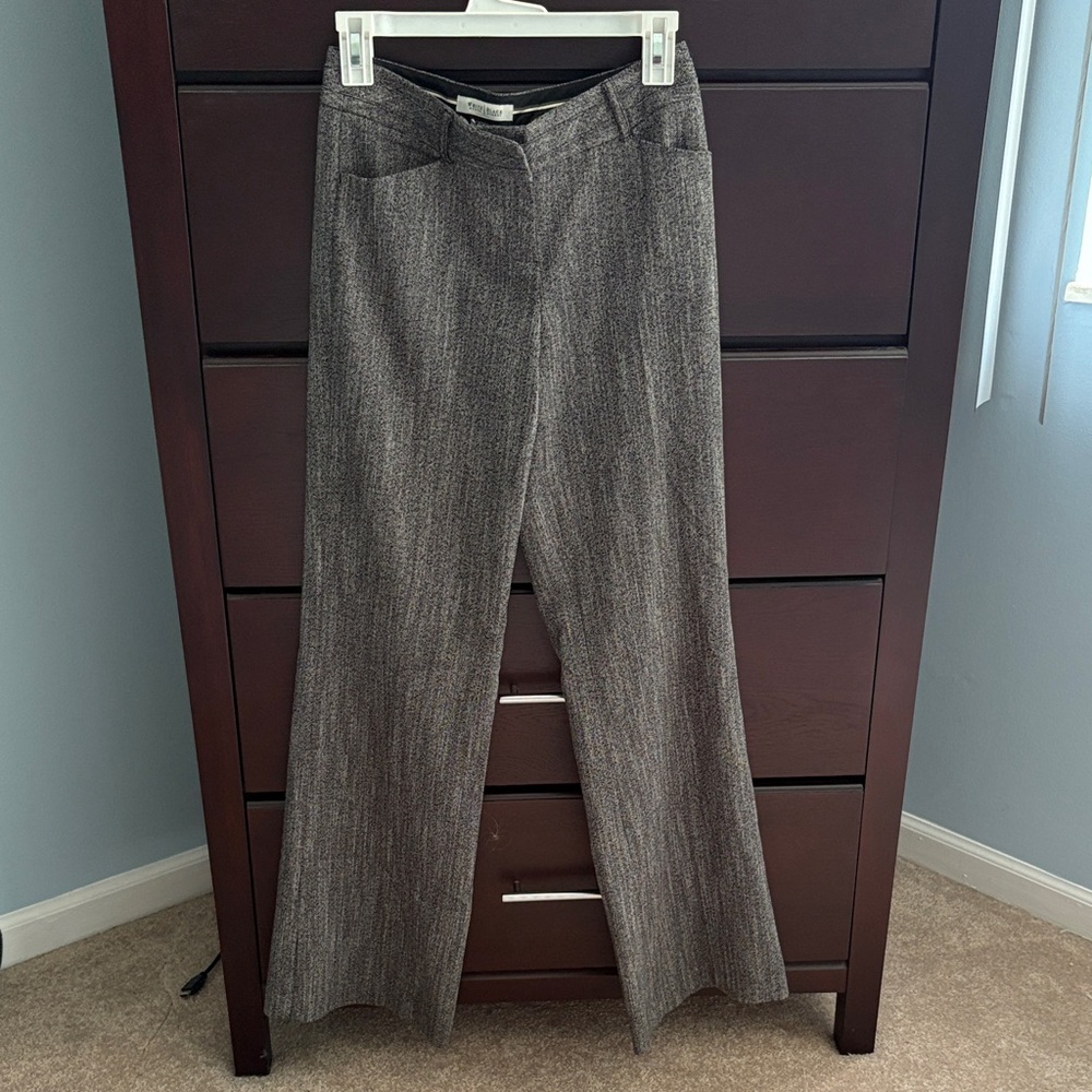 White House Black Market Charcoal Trousers